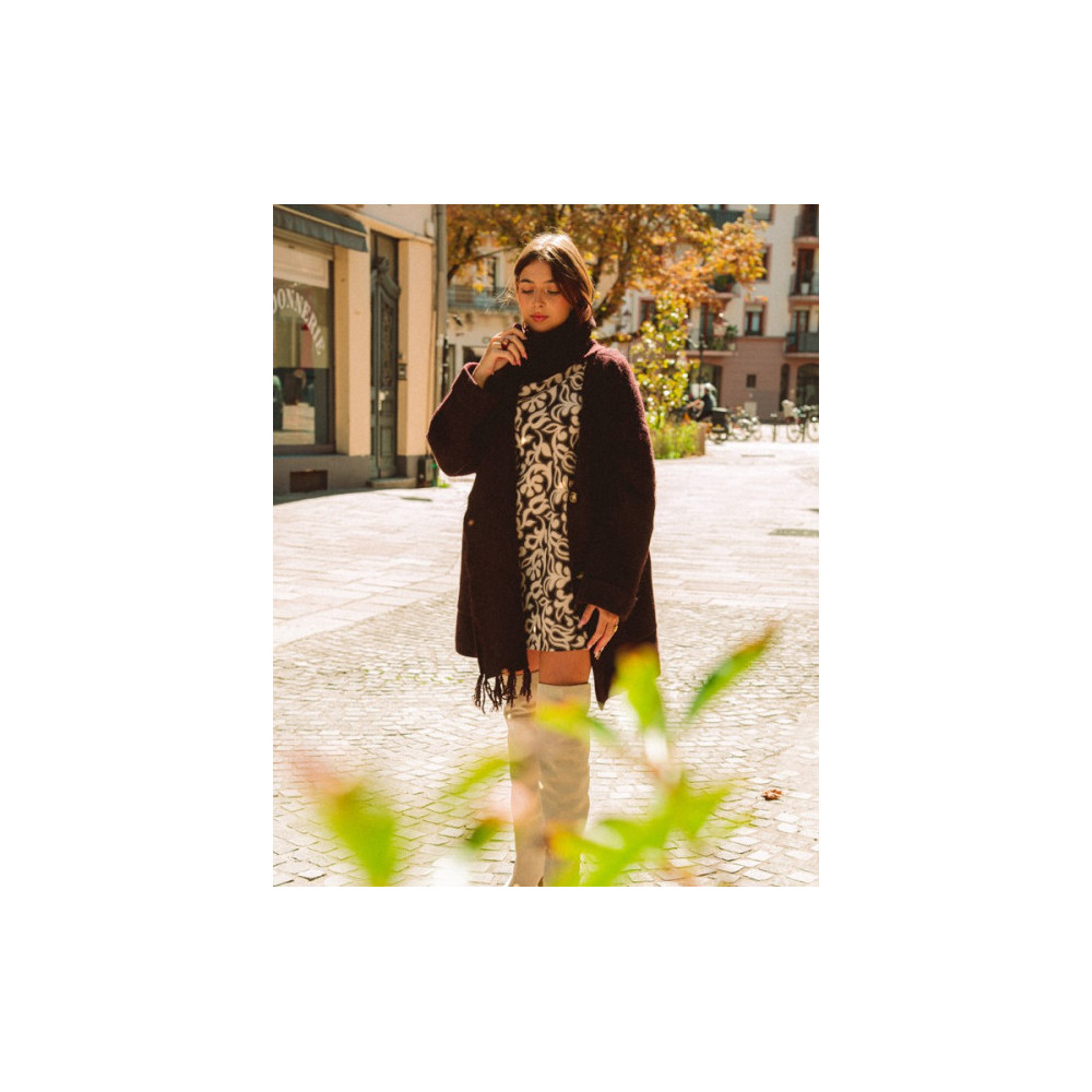 Robe verte asymétrique